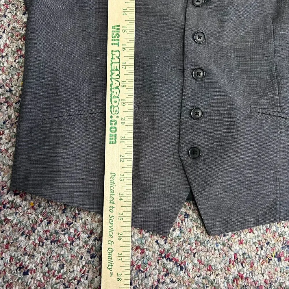 H&M Men's Gray Classic 5 Button-Front Waistcoat Suit Vest Size 42R